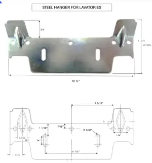hanger lavy alloy 1010 finish galvanized