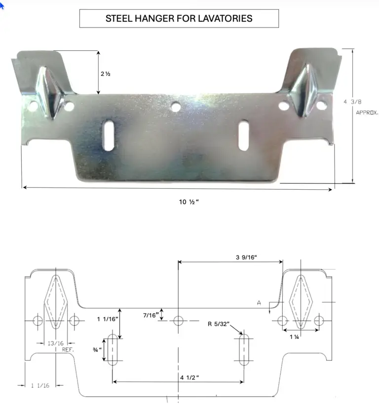 hanger lavy alloy 1010 finish galvanized